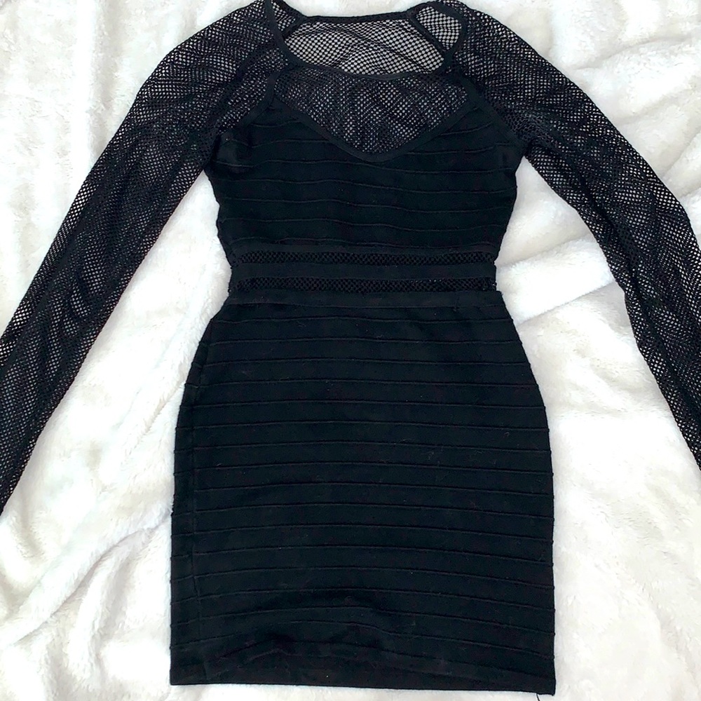 Little black bandage dress